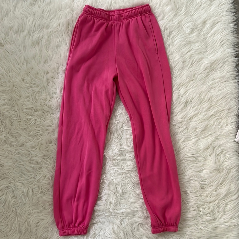 Pink sweatpants